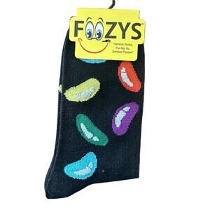 New Foozys Jelly Bean Candy Pattern Novelty Socks Women's One Size